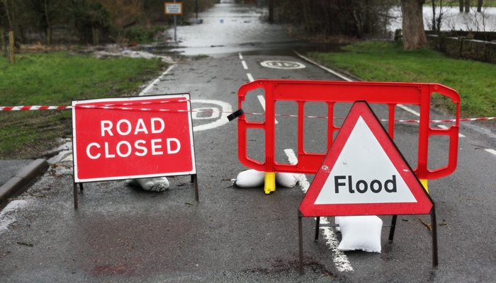 Road Closed Flood